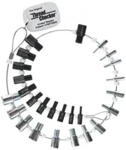 Original Thread Checker Inch & Metric 26 Male/Female Nut/Bolt Gauge Wire Lanyard