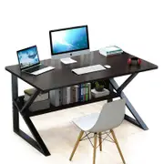 Foret 120cm Computer Desk Study Home Office Table Student Workstation Shelf Storage