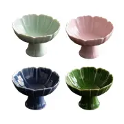 Ceramic Footed Fruit Bowl Dessert Display Stand Table Decor Snack Plate Dessert