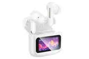 HOCO TWS Earbud w/ LCD Touch Screen, 7 Hours - White
