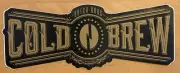 RARE Dutch Bros. Cold Brew Black/Gold Sticker Decal