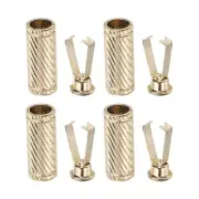Shoelace Tips 4Pcs Shoelace Head Tips for Shoes String Light Gold Tone Style B