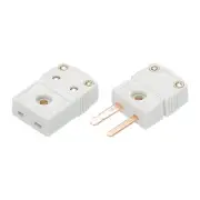 1 Set U Type Thermocouple Wire Connectors Female Male Plug Temperature 220°C