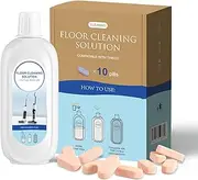10 Bottles Floor Cleaner 500ml Per Bottle Orange Flavors Floor Cleaning Solution Compatible with Tineco FLOOR ONE S5/S3/IFLOOR3/IFLOOR2/IFLOOR SERIES, Suit All Wet Dry Vacuum Mop (Orange Flavors)