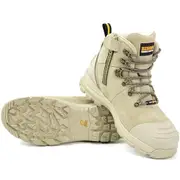 Safety Boot Lace Up Side Zip Bison XT Stone XTLZST