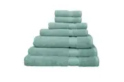 7pc Algodon St Regis Collection Bath Hand Towel Set w Face Washer Cotton Marine