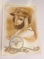 2017 Topps Gypsy Queen Portrait Art 5x7 Bryce Harper Nationals BH1 04/10 Gold