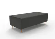 Rapidline Flexi Lounge Return Seat module Visitors Chair Seating Charcoal FLRL