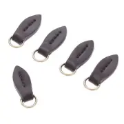 Leather Zip Puller, Leaf Shape Zipper Tags Fixer Pull, Replacement Heads Pend...