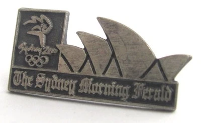 SILVER OPERA HOUSE MORNING HERALD SYDNEY OLYMPIC GAMES 2000 PIN BADGE #250
