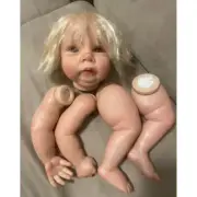 23" Reborn Baby Doll Kit Already Painted Kit Unassembled Dolls Short Blonde Hair