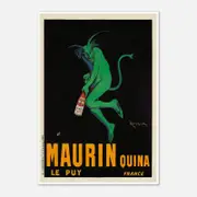 Galrie Maurin Quina Le Puy Vintage Advertising Poster by Leonetto Cappiello Wall Art, Poster Only, A1 60 x 84cm (23 x 33inch)