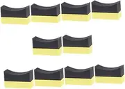 Alipis 10Pcs Tire Shine Applicator Cleaning Sponges Portable Wax Polishing Pads for Car Interior Detailing Ergonomic Design for Easy Handling and Cleaning