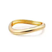 Gold Cuff Bangle Bracelets For Women Trendy Hinged Cuff Open Gold Irregular