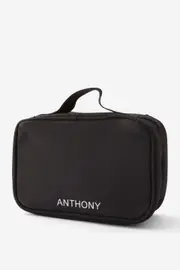 [Typo] Typo - Personalised Flat Lay Wash Bag - Black SOLID BLACK