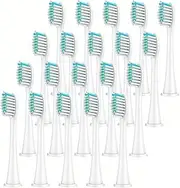 Replaceable Electric Toothbrush Head, Compatible For Philips Electric Replaceable Brush(WHITE 20pcs)