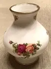 Antique Old Country Roses Mini Vase Accessory Piece-Made in England