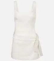 [SIR] SIR Jessamine Tie linen minidress AU 6 white