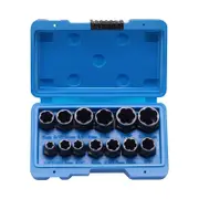 Catzons 13 Pcs Impact Nut and Bolt Extraction Tool Set for 3/8 Inch Drive with Case