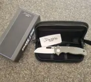 DEMKO AD 20.5 Shark-Lock Folding Knife - Gray - G10 - AUS10A Sheepsfoot Blade