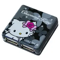 在飛比找PChome24h購物優惠-《迷人黑》Charmmy Kitty USB2.0 4POR