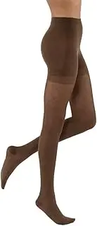 (L, Espresso) - JOBST UltraSheer Diamond Pattern 15-20 mmHg Waist High Compression Pantyhose Stockings, Closed Toe, Large, Espresso