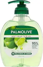 [Palmolive] Antibacterial Liquid Hand Wash Soap, 250mL, Odour Neutralising Lime Pump, No Parabens Phthalates or Alcohol