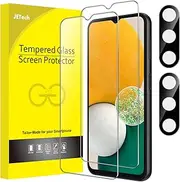 [JETech] Screen Protector for Samsung Galaxy A13 / A13 5G with Camera Lens Protector, Tempered Glass Film, HD Clear, 2-Pack Each