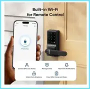 Eufy BLACK Security Smart Lever Lock C33 Wireless Digital Keypad Home Door
