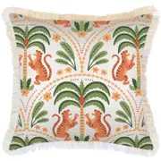 Cushion Cover-Coastal Fringe-Tiger Tree White-60cm x 60cm