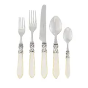 Vietri Aladdin Antique White 20 Piece Flatware Set