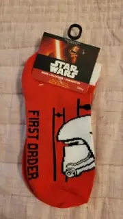 Star Wars Storm Trooper First Order Kids Children Ankle Socks Size 4-6 Disney