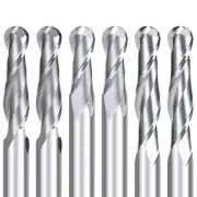 Spiral Ball Nose End Mill CNC Router Bit Carbide 1/8''Shank Milling Cutter 10Pcs