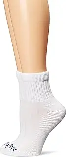 MediPEDS Women's Diabetic Quarter Socks with Coolmax and Non-Binding Funnel Top, 2 Pairs