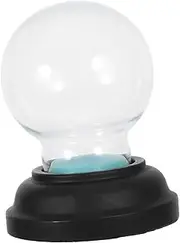 Sosoport Snow Globe Making Kit Clear Glass Dome Jar with Stand Screw Off Cap for DIY Crafts for Christmas Home Decor and Festive Display