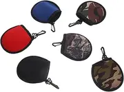 Mipcase 6pcs Golf Ball Washers Golf Cleaning Bag Pouch Nylon Polyester Material