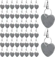 48 Pieces Tablecloth Weights Hangers Heart Stone Table Cloth Weights Tableclo...