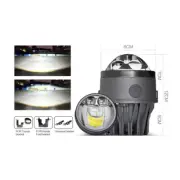 3'' Laser Headlight Bi LED Projector Lens Hi/Low Beam Fog Lamp Universal 2pcs (for: Ford)