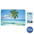 12x Placemats Polypropylene Home Decorum Sea Cm45X30