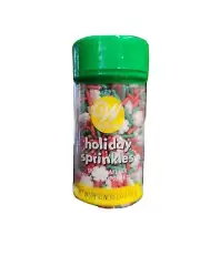Wilton Holiday Sprinkles 2.3 oz Variety Snowflake, Green and Red Candy Cupcakes