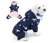 SPet warm quadruped clothes dog clothes dog dog autumn and winter thickened five-star clothes- s