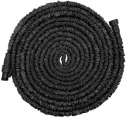Expandable Garden Hose Triple-layer Core 3/4" Fittings 25ft Black