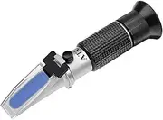 HHTEC Refractometer 0-90% Brix Hand Refractometer for Determining The Sugar Content of Honey Vegetable Oil Syrup Molasses with ATC Function and German Instructions