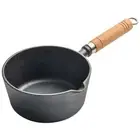 Cast Iron Cooking Saucepan Non-Stick Butter Warmer Small Saucepan (17cm) Hot