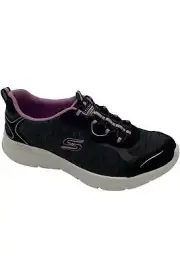 Skechers D'Lux Comfort Washable Bungee Sneakers Sunny Oasis Black