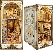 DIY Book Nook Kit -Baroque Dreams-Vintage Manor Design Bookend Model, 3D Puzzle for Adults