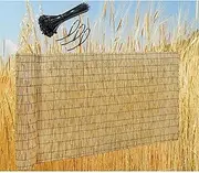 Natural Bamboo Fencing, Decorative Fencing Rolls, Privacy Fence, Backyard Privacy Screen, Sun Shade, Waterproof, Breathable, Easy to Install, Carefully Hand-Picked(1.6 * 7m(5.2 * 23ft))