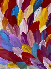 HUGE 240 by 90cm Dot Painting, Original Abstract Contemporary Aboriginal style