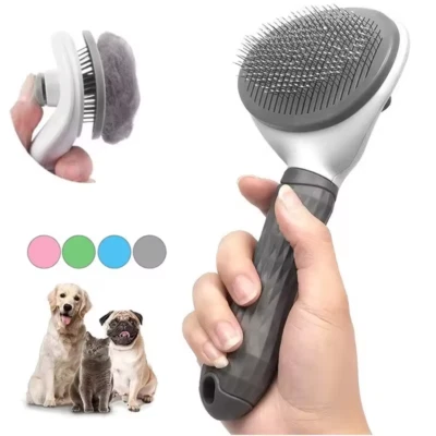 Self Cleaning Dog Cat Brush Grooming Tool Hair Remover Dematting Comb Pets