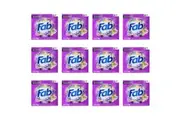 12PK Fab 1kg Laundry Powder Lavender Front & Top Loader Stain Remover Fresh
